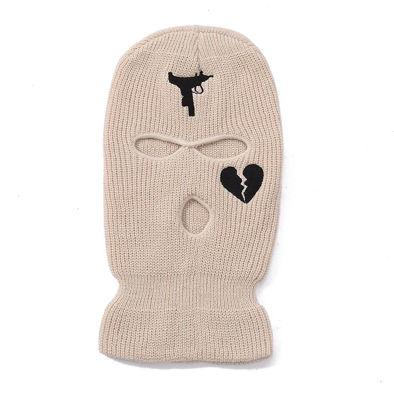 Ski Mask Full Face Cover Sports Ski Run Cycling Beanie Cap Beanie Hat 3 Holes Hat Custom Logo Winter Hat