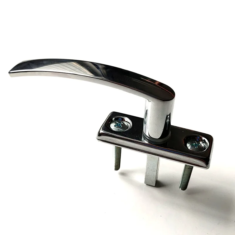 Mechanism Door Lever with screws for door window bolts handle Satin cabinet latch Square Entry Door Lock Handle with Keys