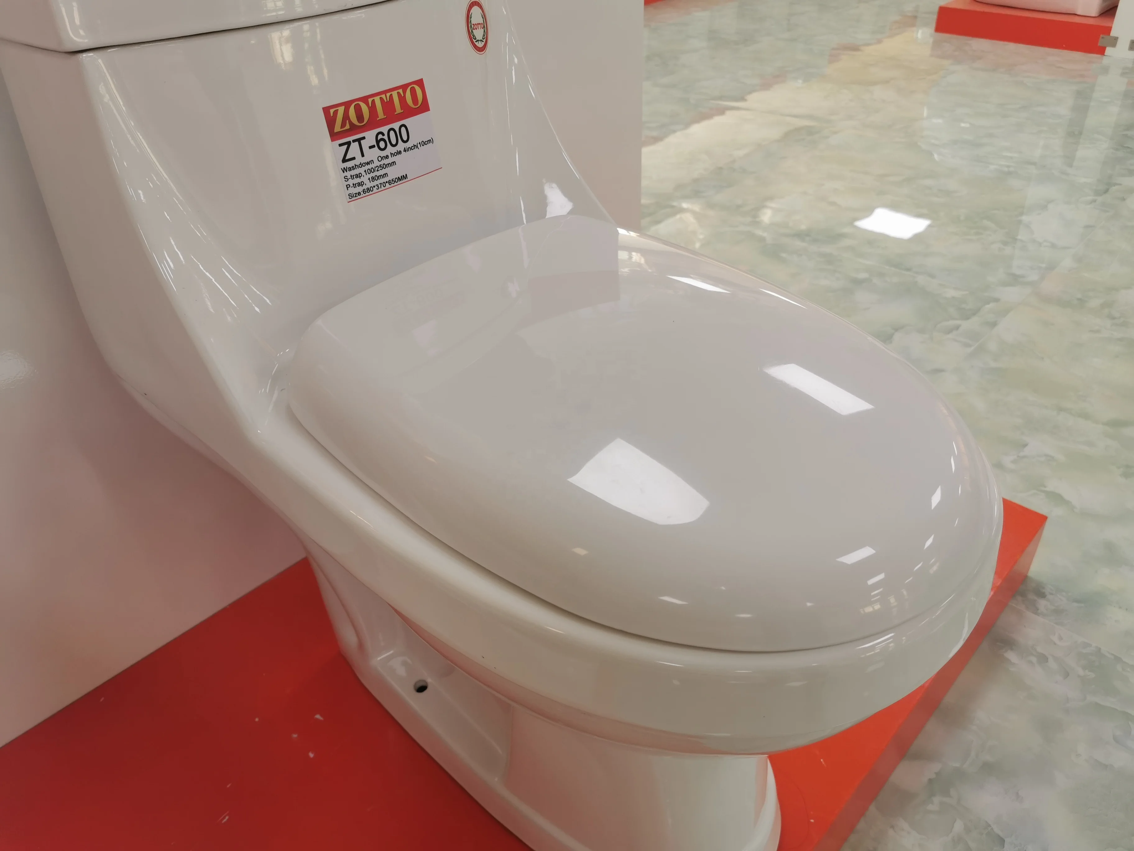 Pakistan 100MM Roughing-in Toilette Wc Ceramic Sanitary Ware One-piece S-trap Free Standing Bathroom WC Toilet Commode