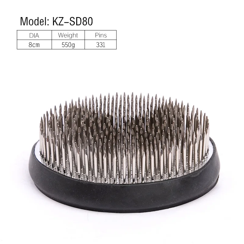 Kz-D50 Japanese Ikebana Kenzan Flower Frog Round 50mm Diameter Custom Logo Flower Frog Bonsai Starter Kit For Flower Lover