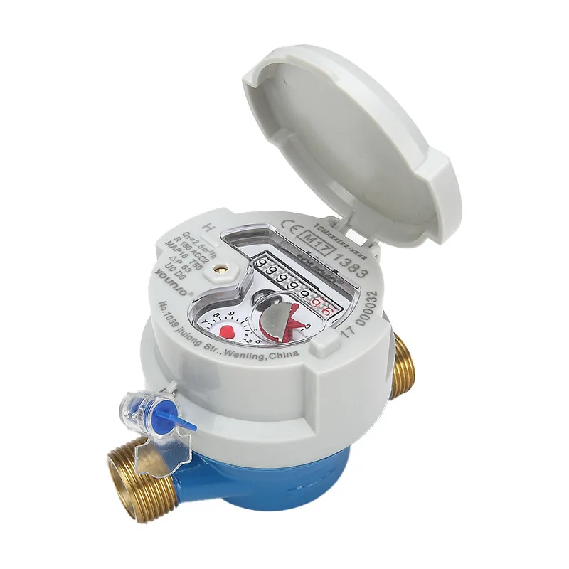 ISO9001 ISO45001 Certification Home Kitchen Hot Cold Water Smart R160 Single Jet Dry Dial Intelligent Water Flow Meters