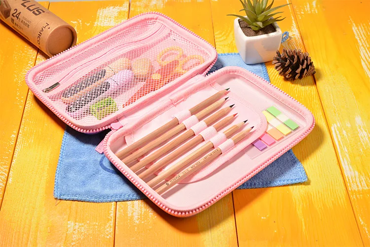 3D Large Capacity Multi Functional High Quality Eva Pencil Case For School Kids Factory Custom Pattern Cartoon Hard Pencils Case