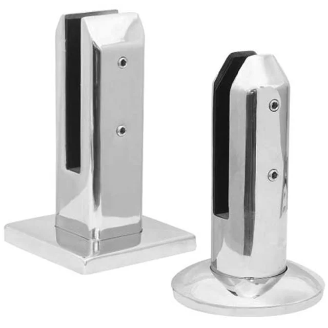 stainless steel 304 square glass pool fence spigot clamp