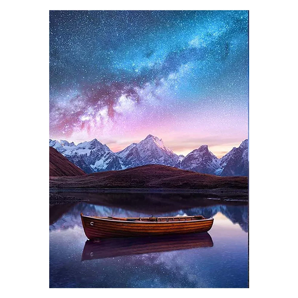 Wholesale DIY 5D Diamond Painting kit Art Wall Decoration Bright night sky Landscape diamond Painting