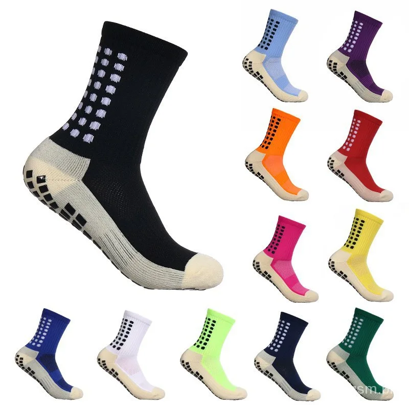 High quality Grip Socks Non Slip Soccer Football Socks Grip Anti Slip Sport Crew Soccer Socks