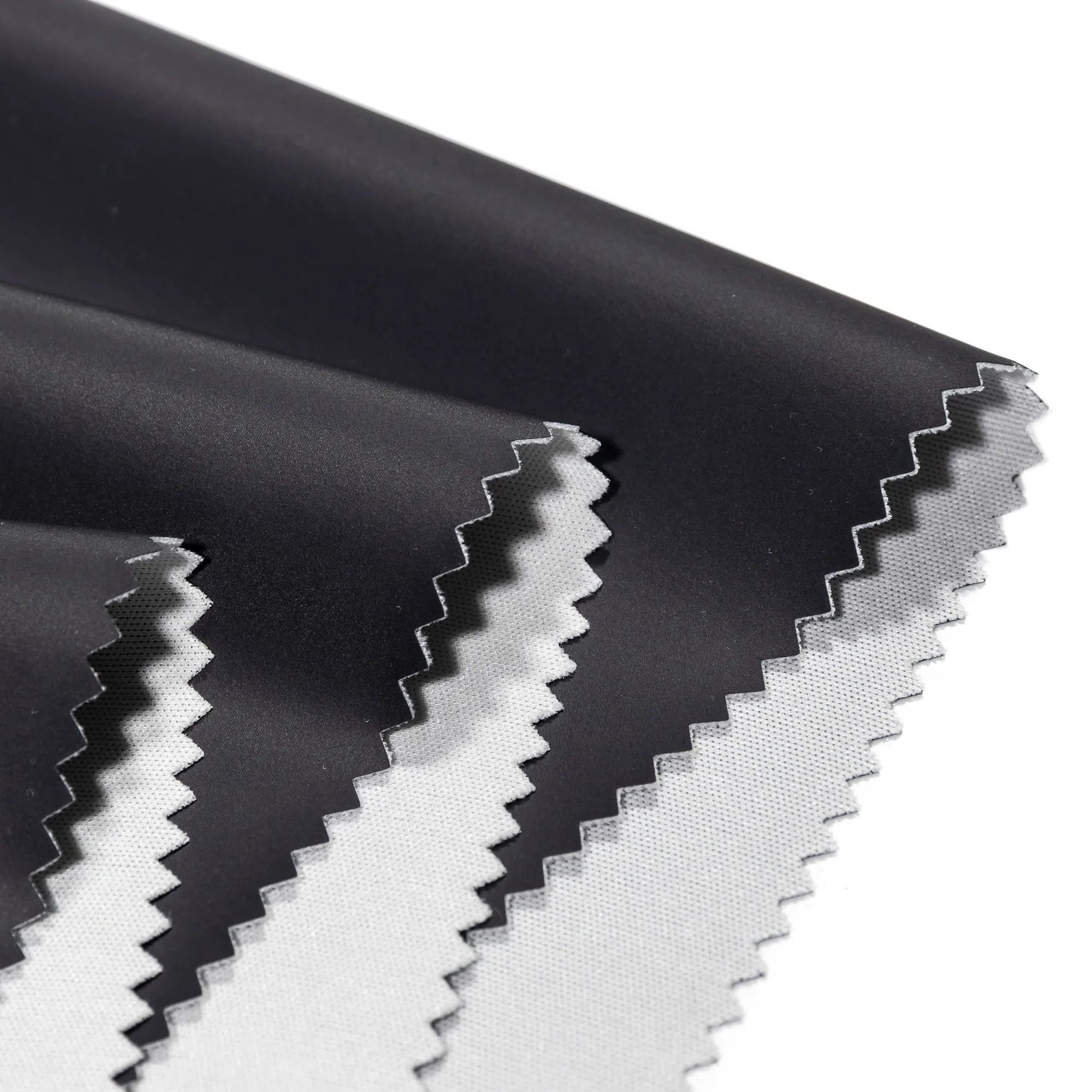 Высококачественная водонепроницаемая черная искусственная кожа для одежды