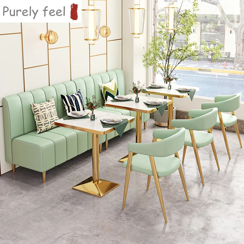 PurelyFeel дешевый современный дизайн металлическое кожаное сиденье сидение для ресторана мебель стул диван бархатный с железом