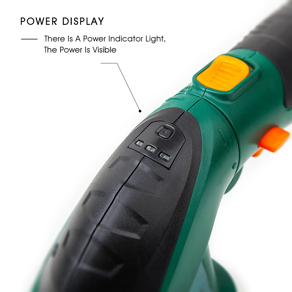 EAST 7.2V 2 in 1 Garden Tool Cordless Lithium Handheld Shrub Hedge Metal Adjustable Pruning Shear