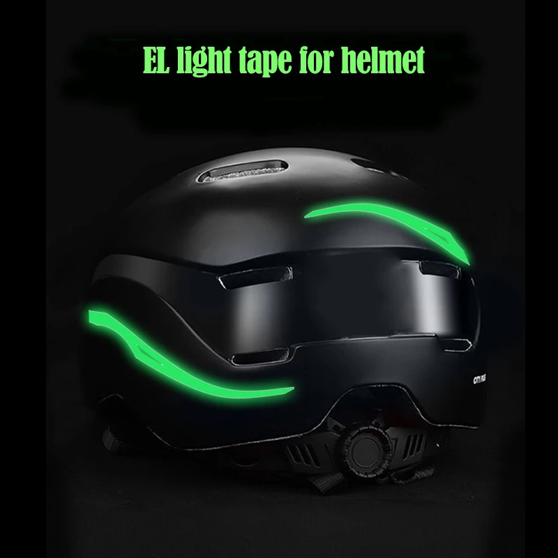 FMT-222 Helmet EL light tape LED Safety Glowing Tape for Helmet DIY Light Sticker Blade rechargeable battery