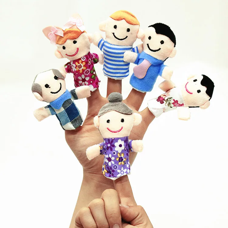 Custom Soft Plush Educational Finger Hand Puppet For Kids Gift High Quality Popular Stuffed Plush Finger Puppet Toy