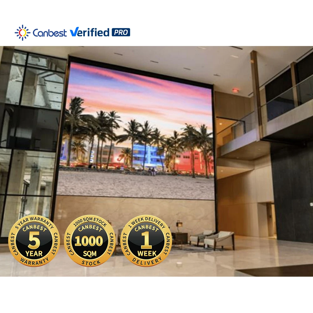 Indoor P1.2 P18 P1.86 186 153 Hd Led Display Screen P1.5 P1.538Mm Led Video Wall For Control Conference Room