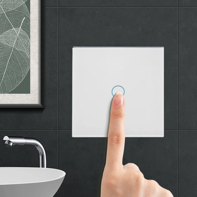 Hongxi custom glass switch panel black silk screen glass panel 3mm for light switch