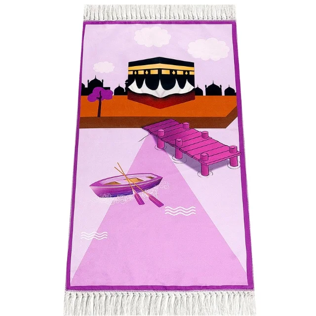 Kids Prayer Rug digital printing Custom Design Ramadan gift set Carpet Muslim Patterned Kids Prayer Rugs Wedding Gifts  new