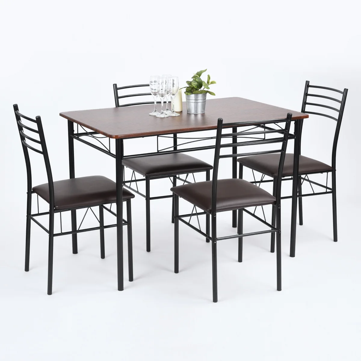 Hot Sale Manufacturer Wholesale Modern Dining Table Set 4 Seater OF Restaurant Rectangle Dining Room Sets