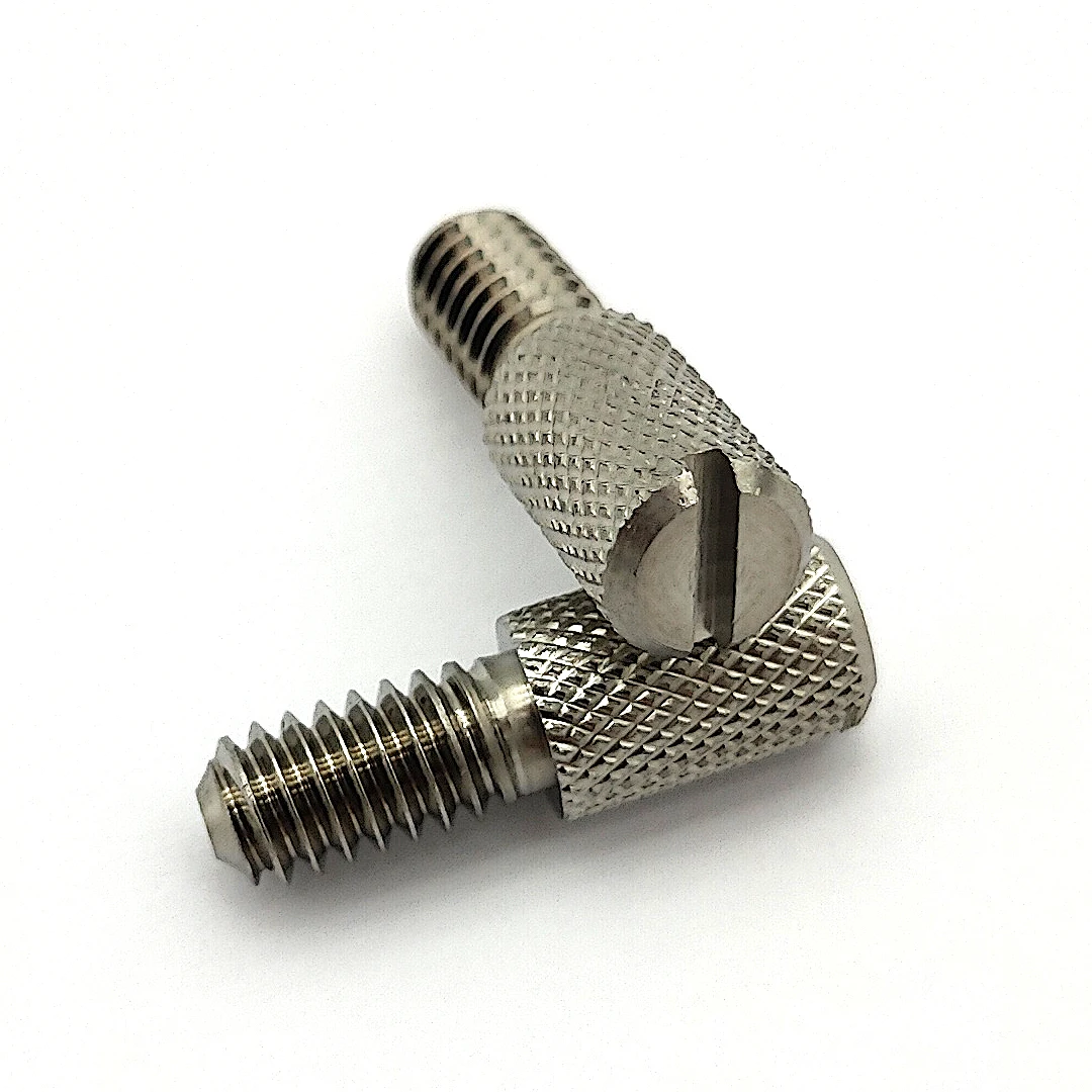 Steek Nickle Plated Knurled Head Thumb Screw Jack Screw