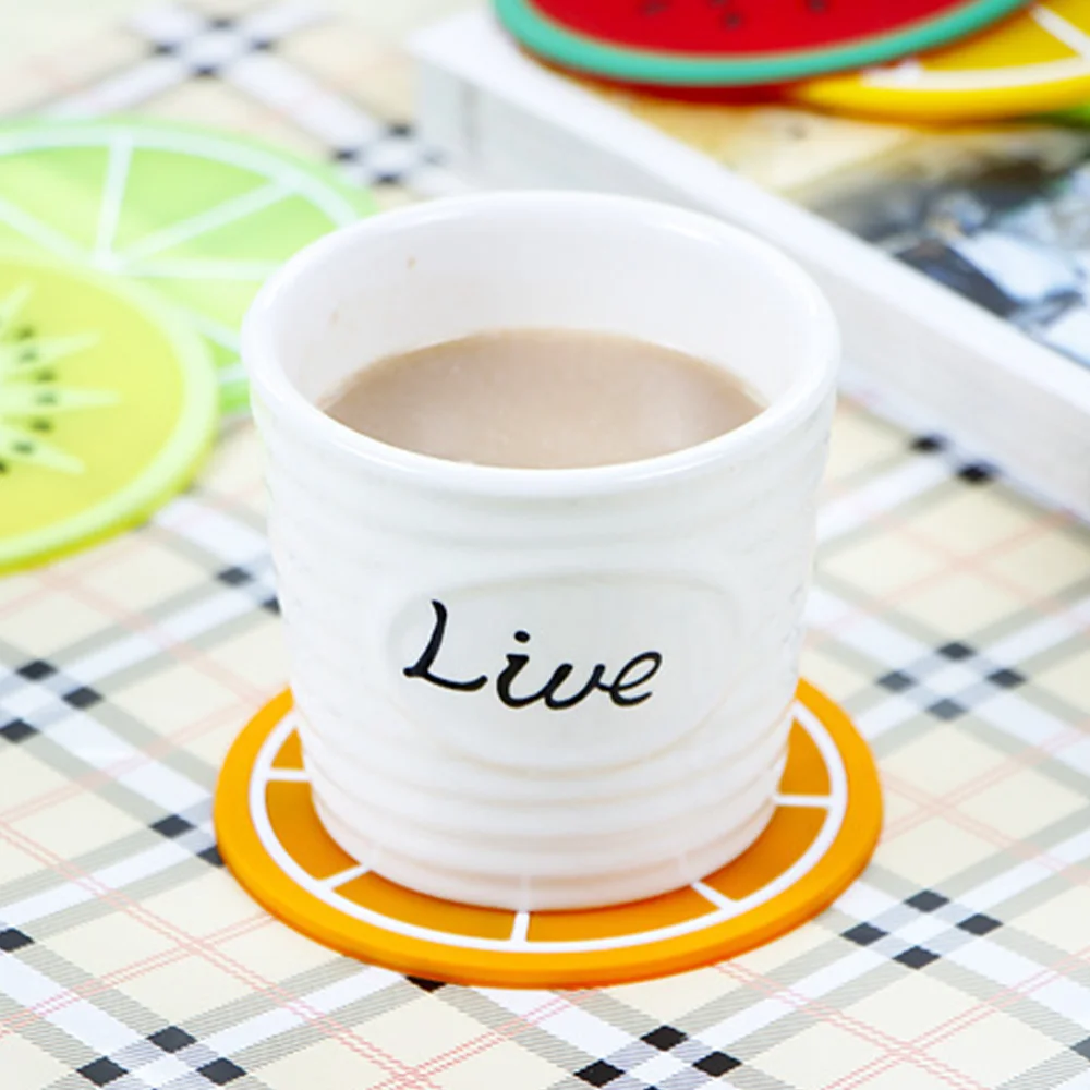 Custom Coaster Logo Promotional Round Silicone Coaster for Drink Cup Mat Toyota Kawaii Coaster Bar Beer Soft Resin PVC Rubber