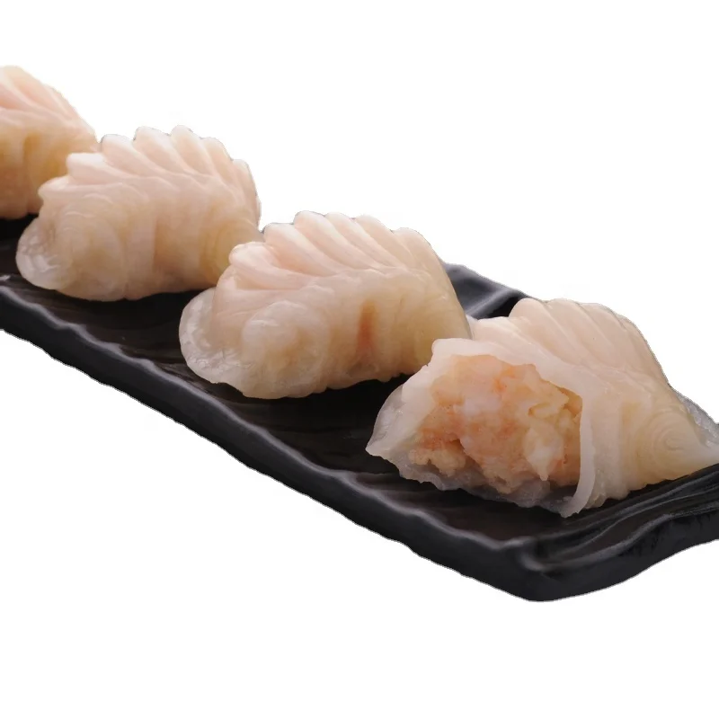 Shandong Penglai Huiyang food production quality Chinese snack flavor tenderness authentic crystal shrimp dumplings