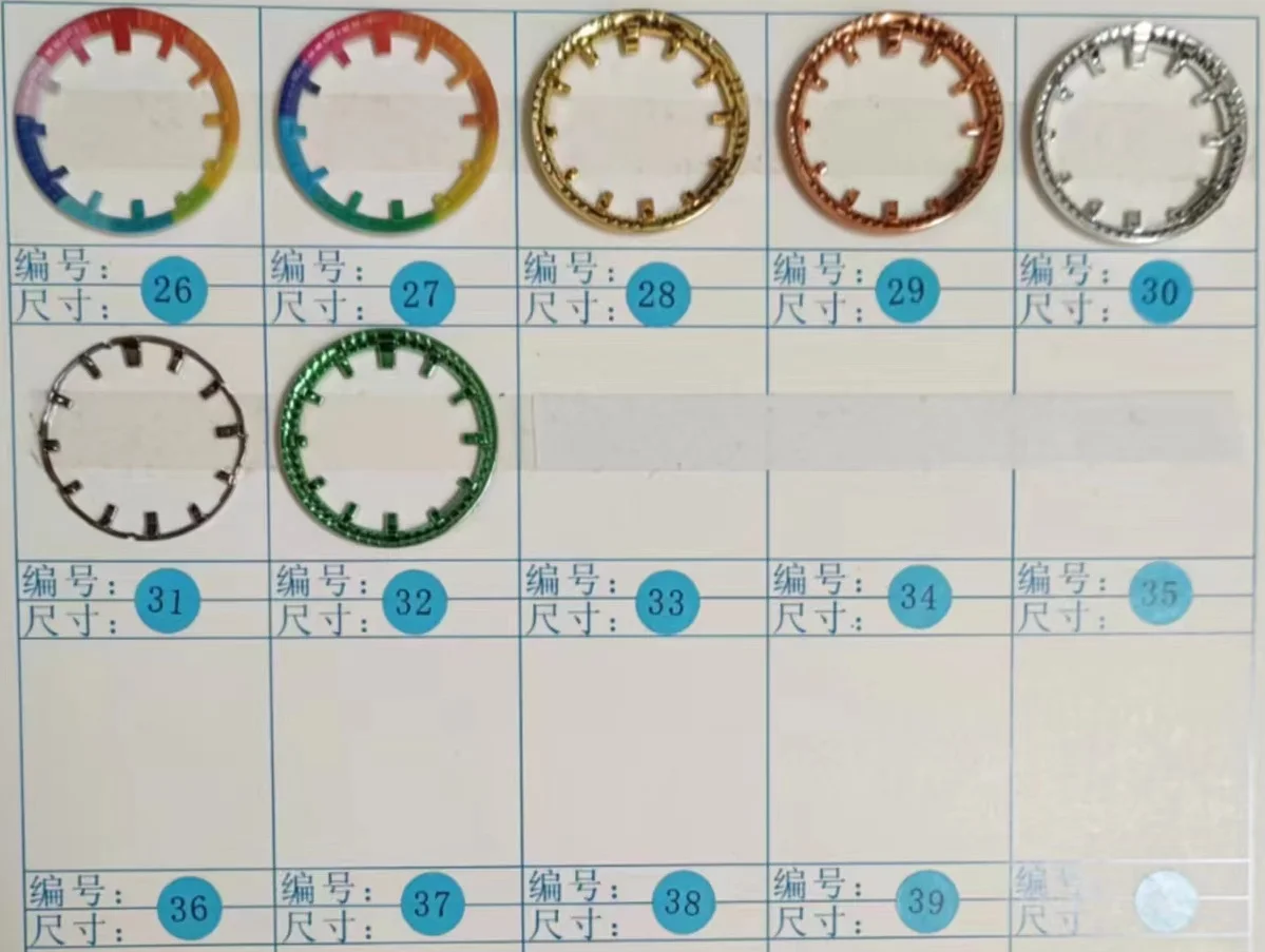 Wholesale Custom dial parts rainbow dial ring index marker for g shock
