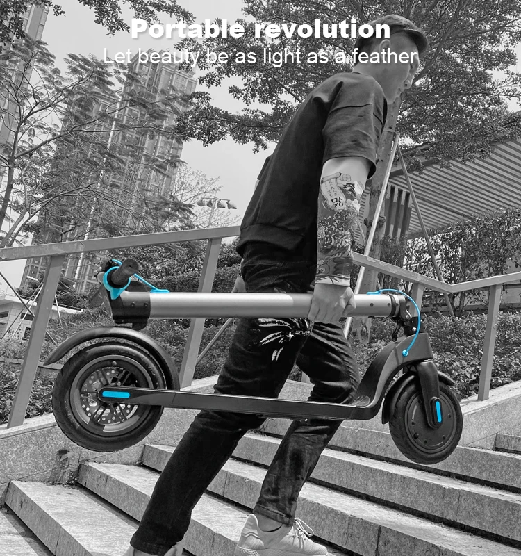 hx 7 Scooter Adult Brushless Motor 350w Skuter X7 Detachable Battery Electric Two-wheel eScooter saket board electric 10