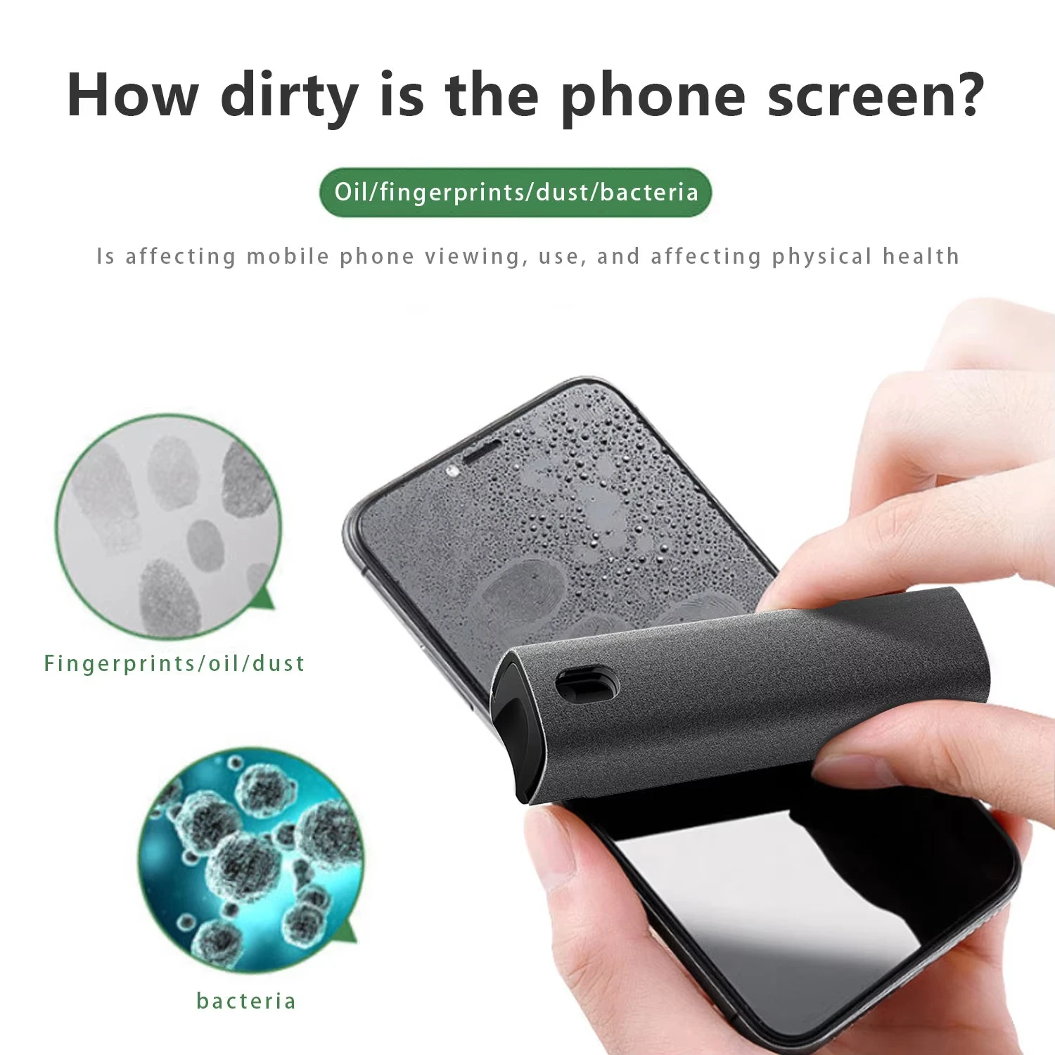 10ml mobile phone tablet screen cleaner microfiber cleaning portable spray screen cleaner