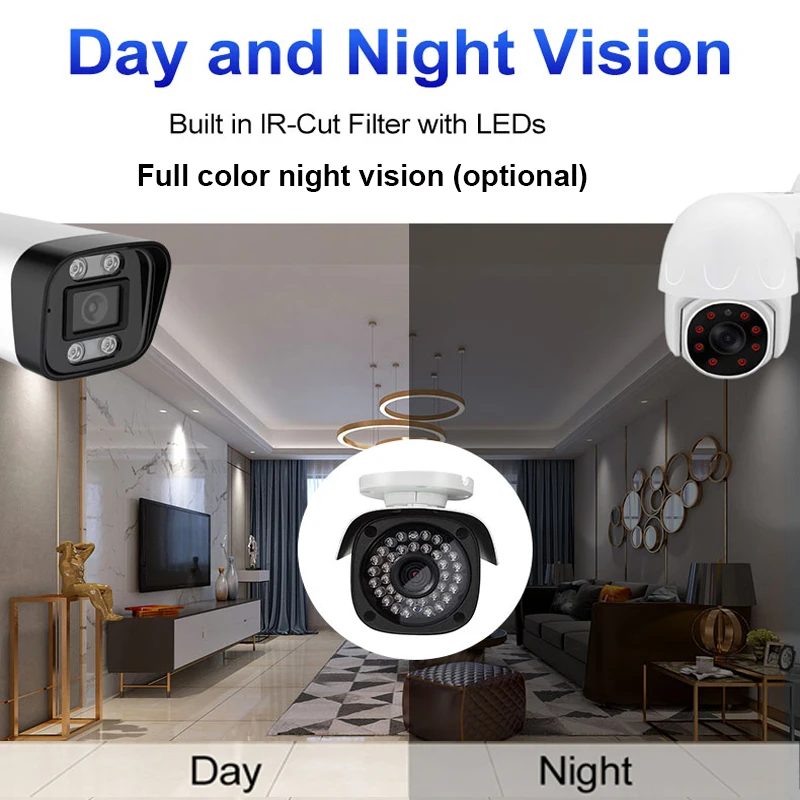 Hot Sales 4K POE IP CCTV  Network Security Camera IP66 Outdoor Waterproof 8MP can be connected NVR