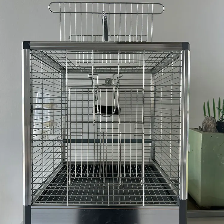 Relaxlines portable outdoor indoor multifunctional big birdcage parrot stainless steels bird cages for sale
