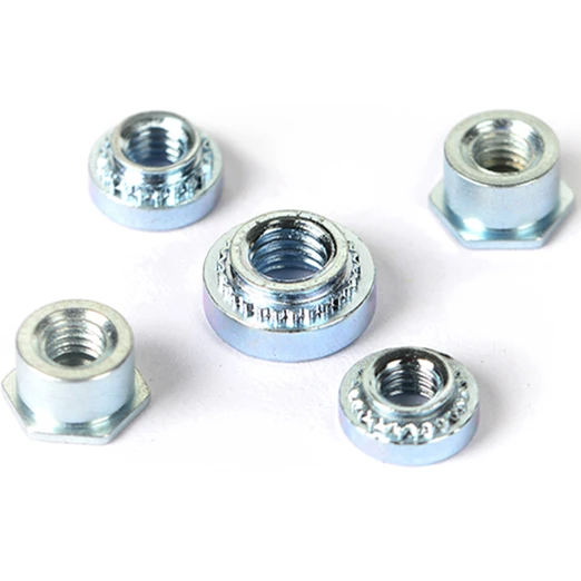 Factory wholesale various models M2 M2.5 M3 M4 M5 M6 M8 304 A2-70 Carbon steel blue zinc self clinching Broaching press nut