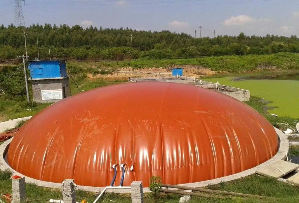 Foldable biogas digester for animal waste