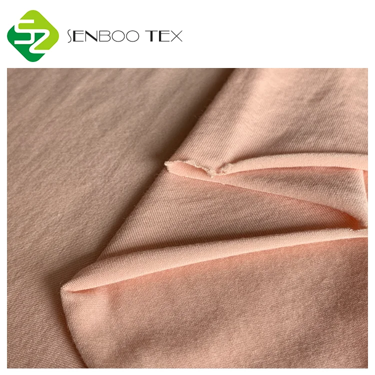Hot sale single jersey 95% bamboo 5% spandex knit fabric manufacturers for underwear