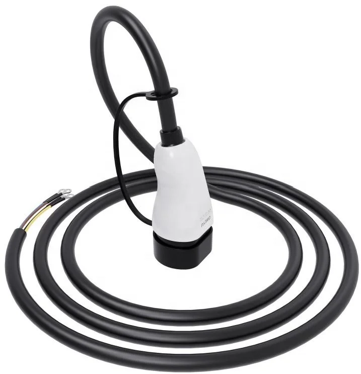 Single Gun Portable 16A Ev Charger Cable Type 2 To Type 2 Plug Ev Side Connector Iec62196 Female Single Phase