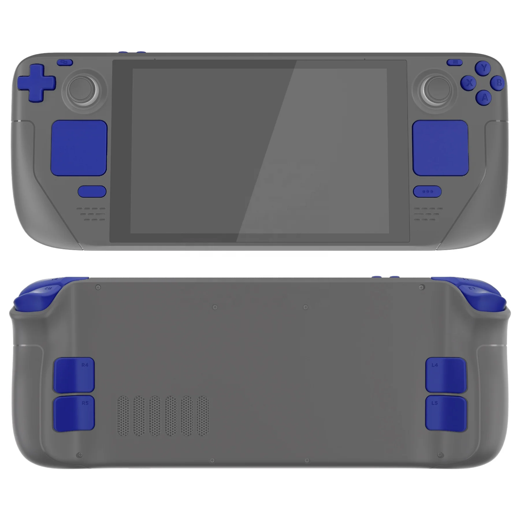 eXtremeRate Blue Action Dpad Bumper Trigger Keys Full Replacement Steam Buttons For Steam Deck Console