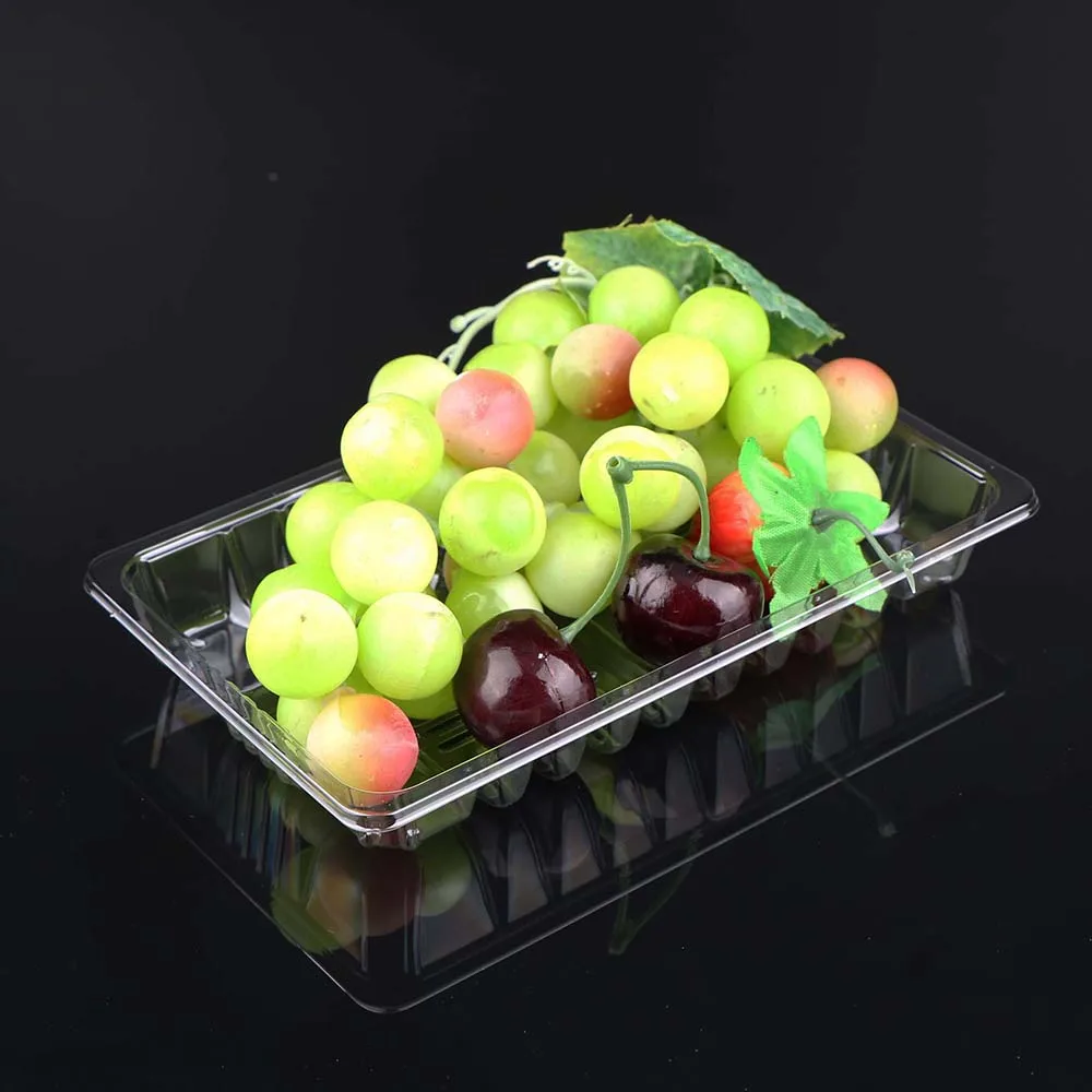 hengmaster disposable transparent PET vegetables fruits meat fresh packaging tray for supermarket