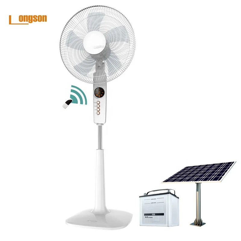 Customize Logo Touch Controlled, fan solar, LED Display Remote DC, Stand Fan Solar Fan/