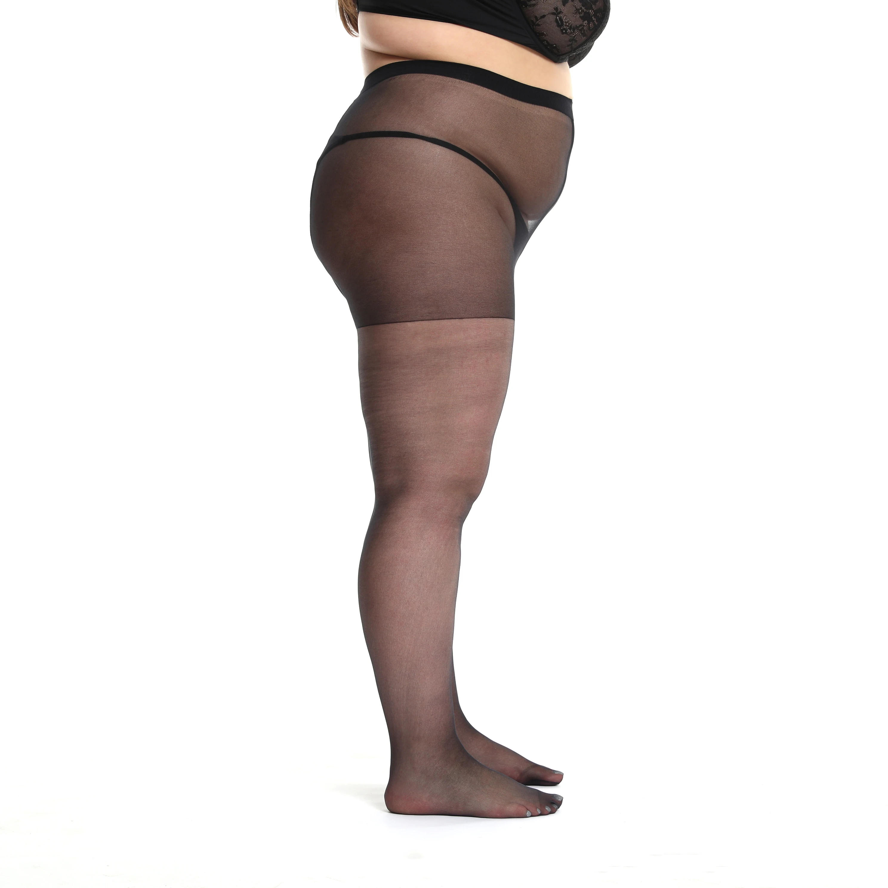Original Brand New 3 XL Tights Women Sheer Plus Size Girls Air Tight Transparent