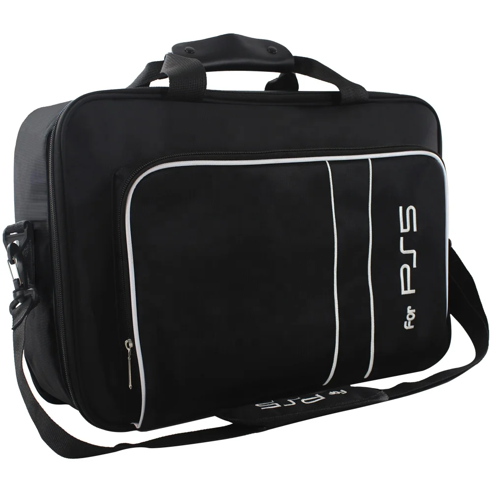 Biggest capacity and thicken shockproof waterproof  PS5  accessories bag  for PS5 console cary shoulder bag