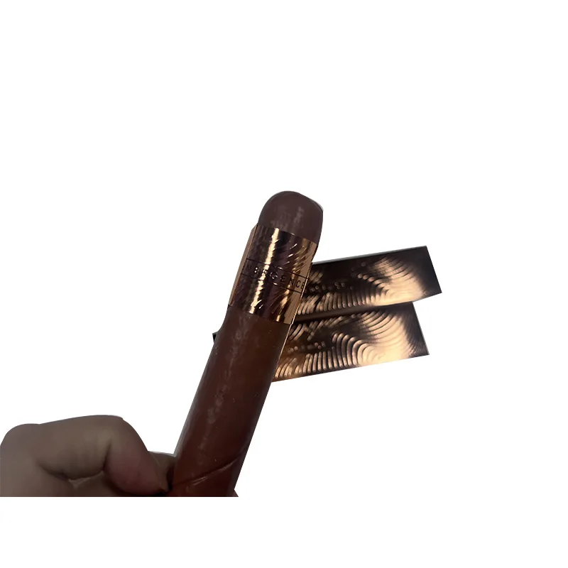 Custom Luxury Textured Gold Foil Cigar Band Labels Embossed Logo Waterproof Hot Stamping Packaging Recyclable/Biodegradable/reus