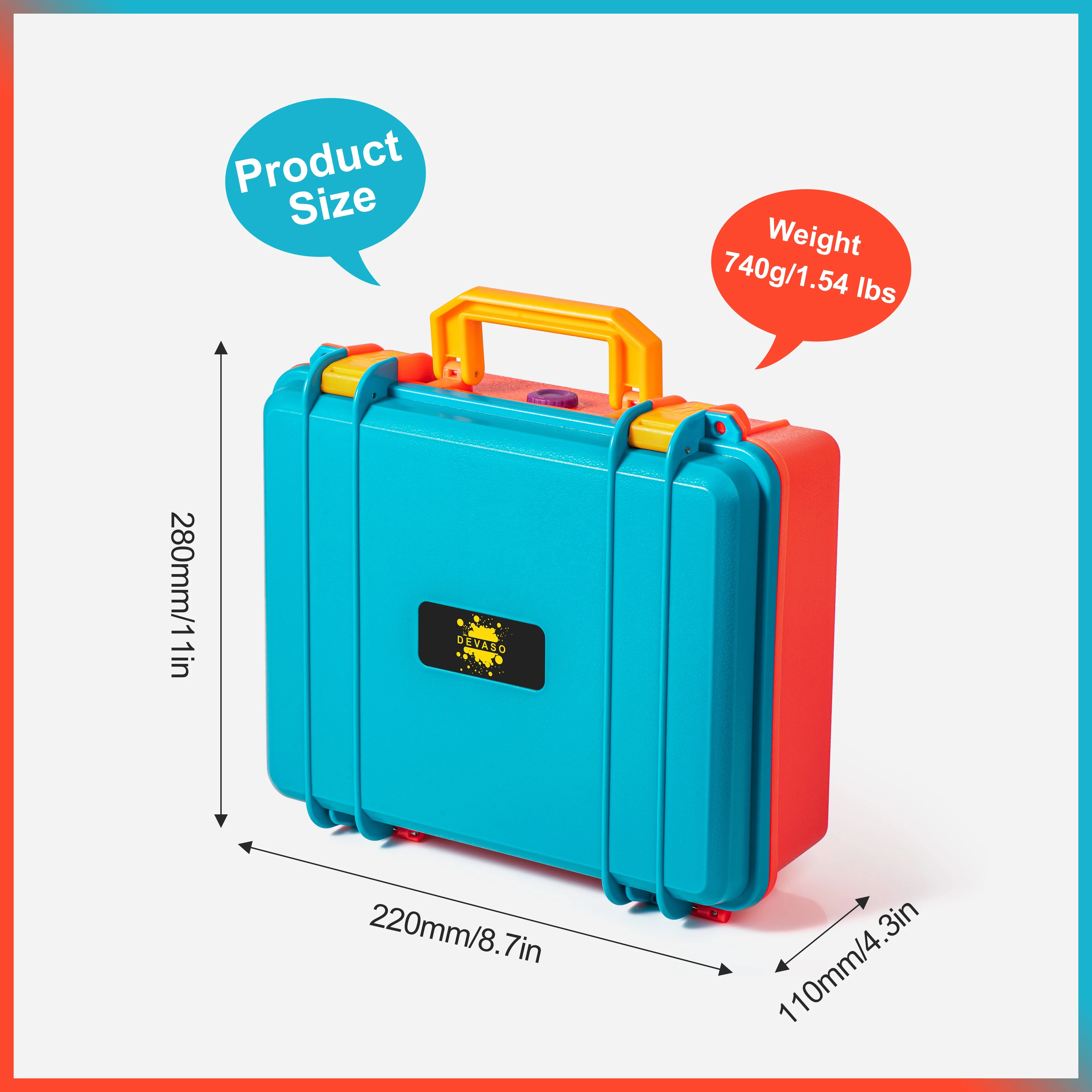 STARTRC DEVASO Deluxe Hard Case Red&Blue game console Pro OLED Model waterproof Carrying Case Nintendo Switch Game Accessories