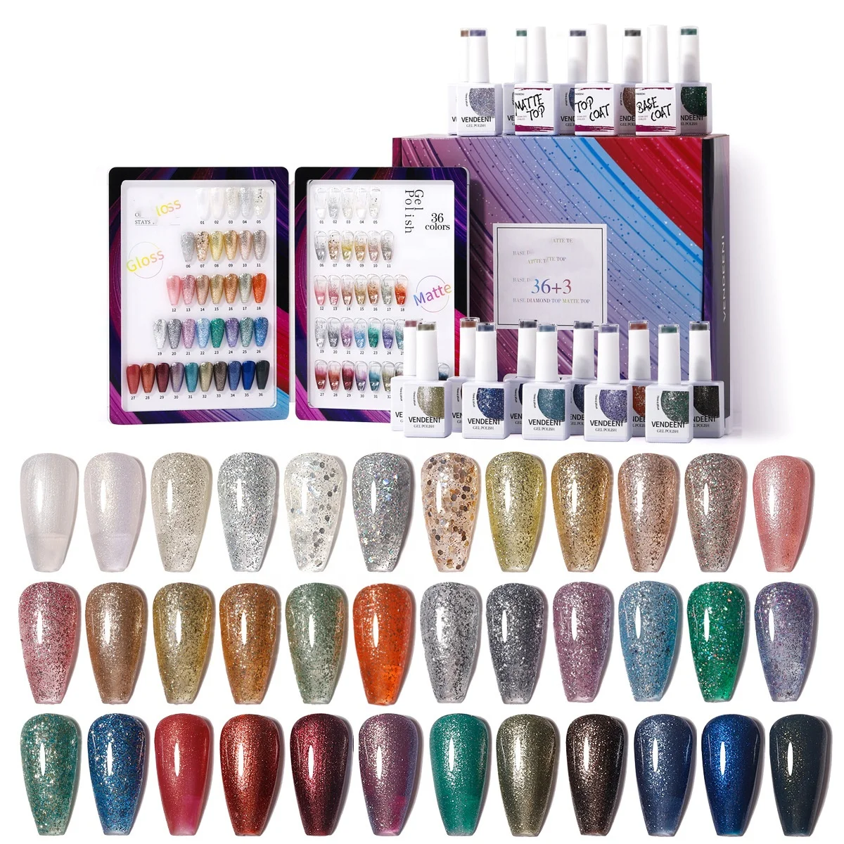 36 Thermo Color 15Ml Open Shop Set Autumn/Winter Nail Salon Gel Nail Polish Glue Set