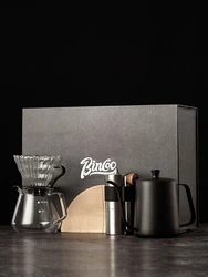 2022 hot Brew Stainless Steel drip Coffee Maker Set 5-piece set coffee tools for gift