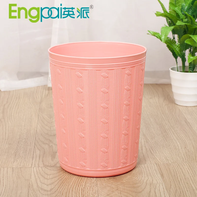 custom indoor white pink food office hotel bathroom kitchen room dustbin manufacturers plastic garbage waste bins
