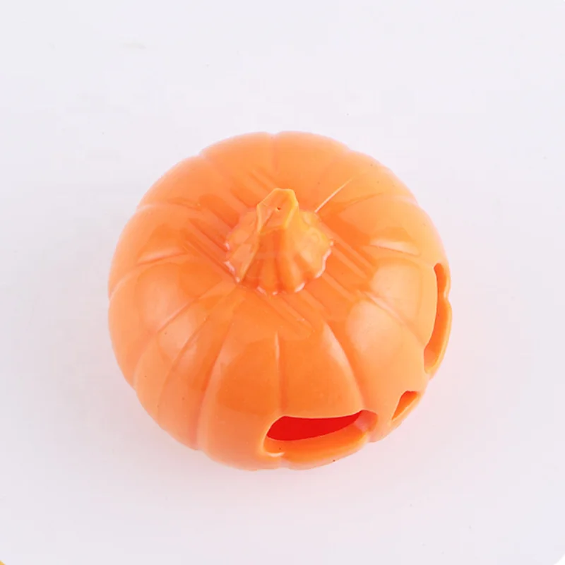 Colored Pumpkin Rubber Dog Toys Halloween Pet Chew Toys Interactive Dog Toy