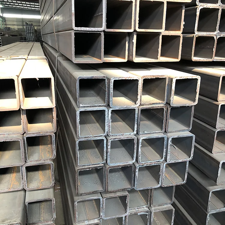 High quality Carbon steel square tube ASTM A36 Q195 Q235 Q345 SS400 Seamless steel Durable black hollow square tube cheap