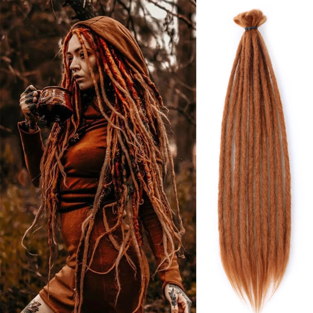 Synthetic Dread locks Crochet Hair Synthetic Hair Extensions 20 Inch 7g  Handmade Reggae Dreadlocks Hair