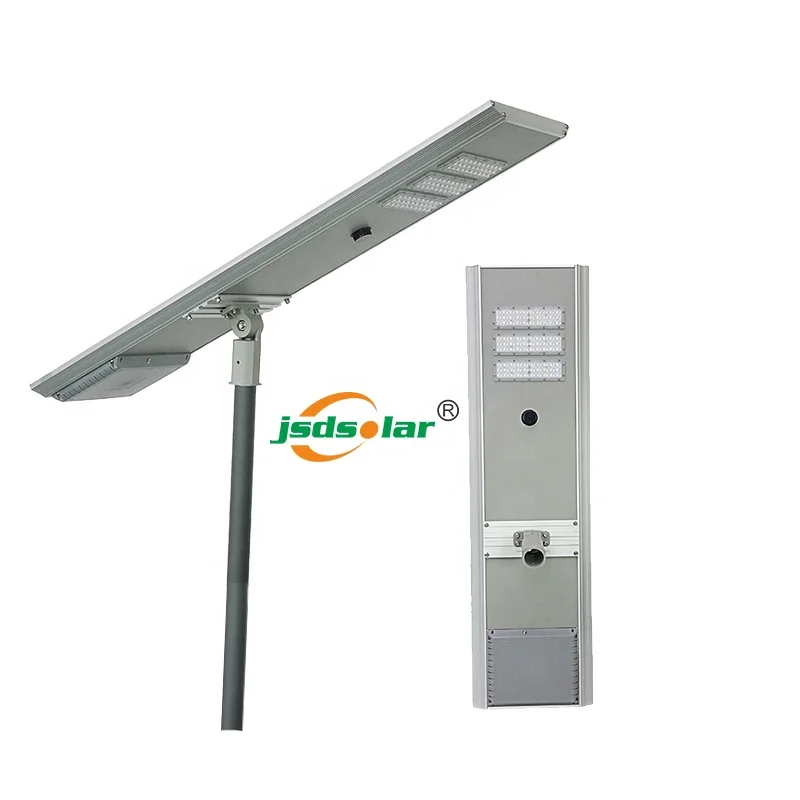 All in one integrated solar led street light 80w