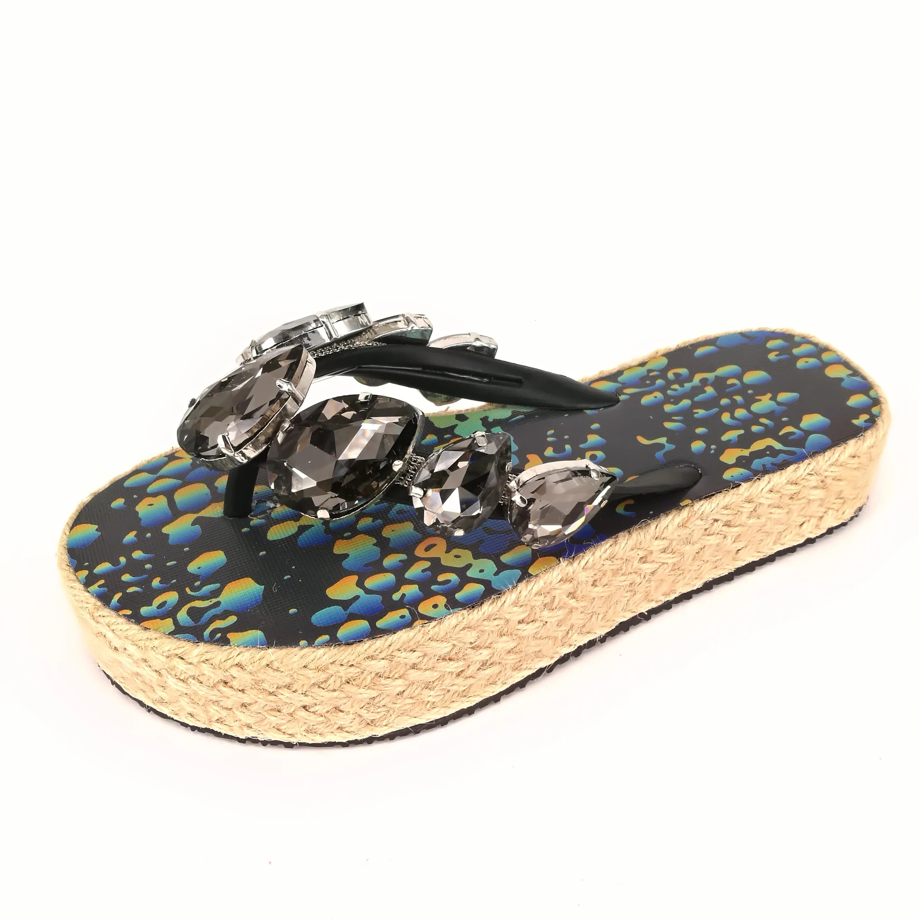 2020 Модные женские сандалии DIY с роскошными бриллиантами