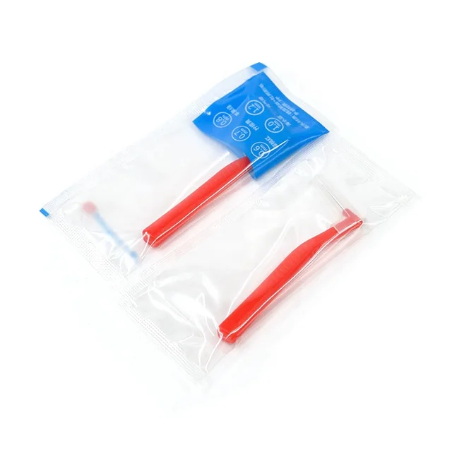 2021 Creative Design Orthodontic Oral Cleaning Colorful Biodegradable L Shaped Toothpick Interdental
