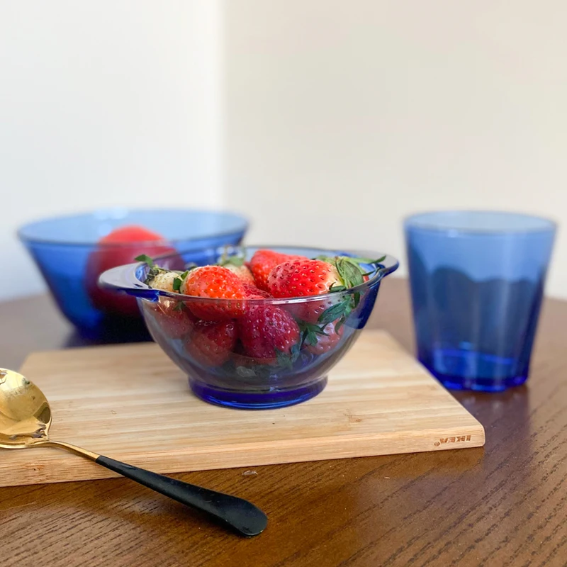 CD-126 Wholesale Customized Borosilicate Microwavable Bowls Salad Bowl Set of Glass Bowl with Lid