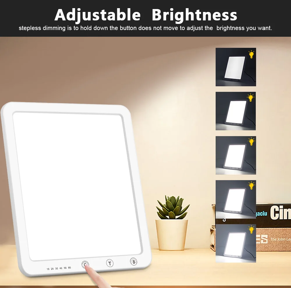 6500 K color temperature  JSK-40 LED daylight plus bright sad light therapy lamp