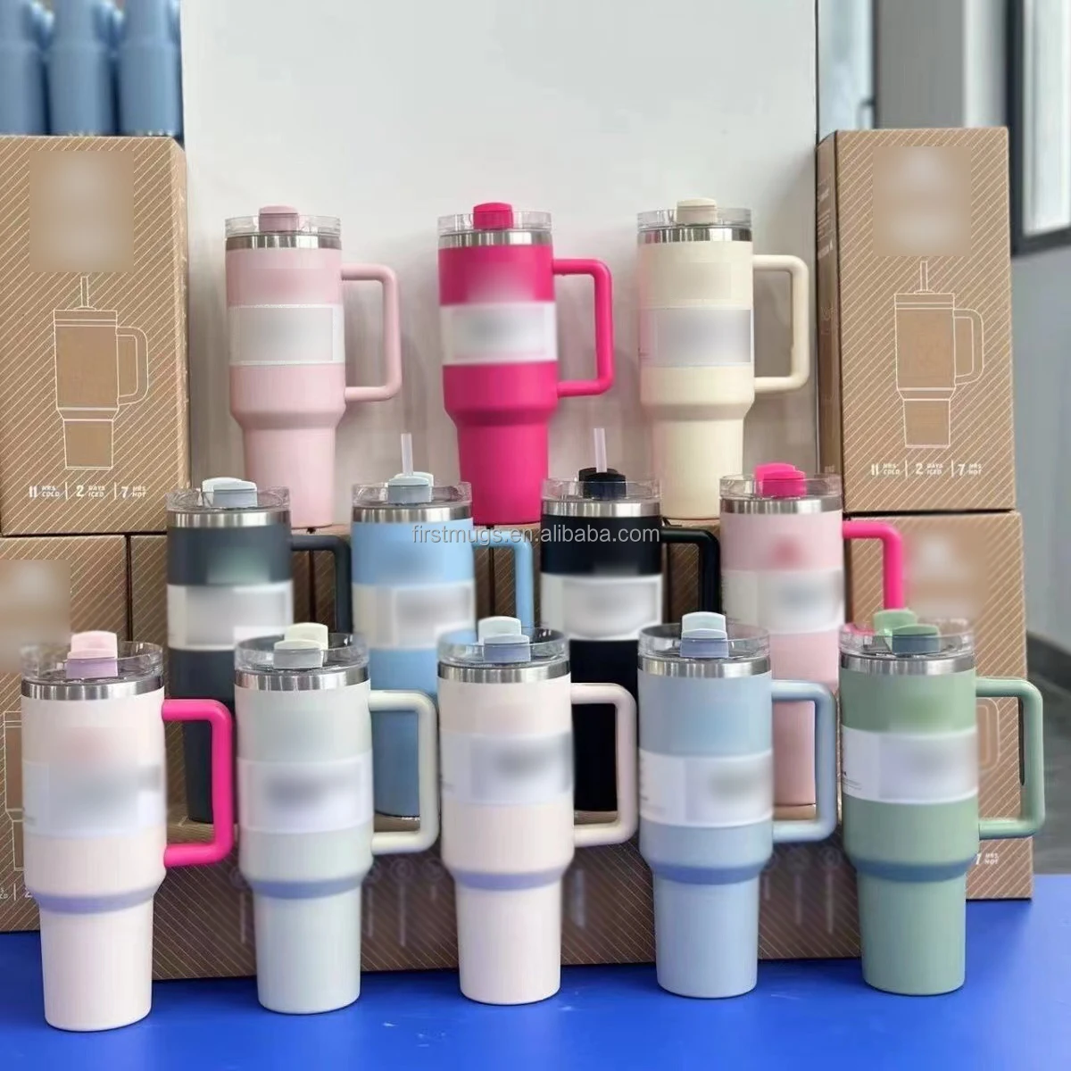 products custom lids coldhot bottles home steel copper cup gourd stanlyes cup Plastic Thermoses