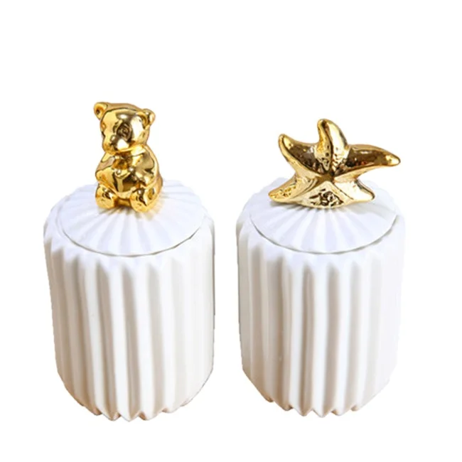 Лидер продаж, Уникальный индивидуальный дизайн, белый керамический держатель зубочисток с индивидуальным логотипом